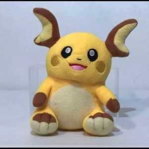 Pokemon Raichu Plush Stuffed Animal 7" Tall No Tag
